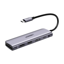 UGREEN CM195 USB-C–HDMI adapter hub, 2x USB-A 3.0, SD/TF, PD