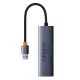 Baseus UltraJoy 4 az 1-ben Hub USB-A+4xUSB 3.0 (űrszürke) Baseus UltraJoy 4 az 1-ben Hub USB-A+4xUSB 3.0 (űrszürke)