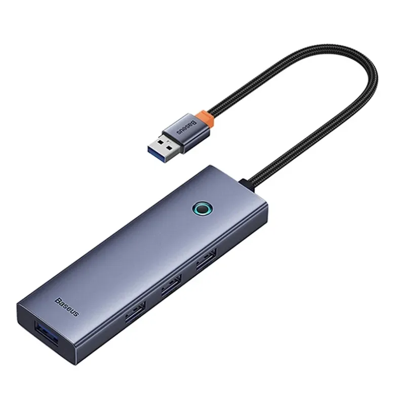 Baseus UltraJoy 4 az 1-ben Hub USB-A+4xUSB 3.0 (űrszürke)