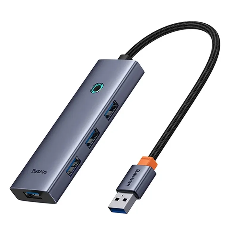 Baseus UltraJoy 4 az 1-ben Hub USB-A+4xUSB 3.0 (űrszürke)
