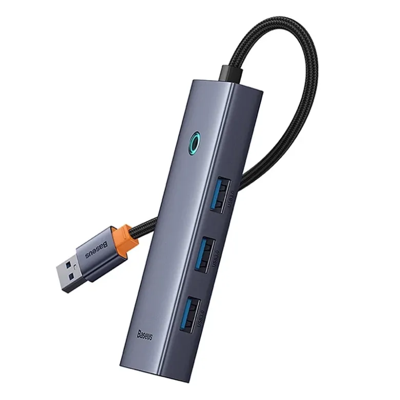 Baseus UltraJoy 4 az 1-ben Hub USB-A+4xUSB 3.0 (űrszürke)
