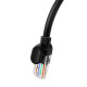 Baseus Ethernet CAT5 hálózati kábel, 0,5m (fekete) Baseus Ethernet CAT5 hálózati kábel, 0,5m (fekete)