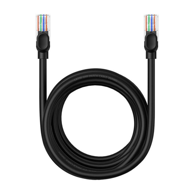 Baseus Ethernet CAT5 hálózati kábel, 5m (fekete) Baseus Ethernet CAT5 hálózati kábel, 5m (fekete)