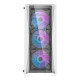 Darkflash DK352 Plus számítógépház + 4 ARGB ventilátor (fehér)