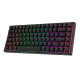 Royal Kludge RK84 RGB vezeték nélküli mechanikus billentyűzet, piros kapcsoló (fekete) Royal Kludge RK84 RGB vezeték nélküli mechanikus billentyűzet, piros kapcsoló (fekete)
