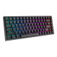 Royal Kludge RK84 RGB vezeték nélküli mechanikus billentyűzet, piros kapcsoló (fekete) Royal Kludge RK84 RGB vezeték nélküli mechanikus billentyűzet, piros kapcsoló (fekete)