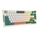 Royal Kludge RKH81 RGB vezeték nélküli mechanikus billentyűzet, Sky cyan kapcsoló (zöld)