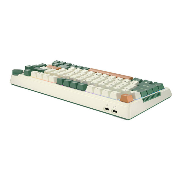 Royal Kludge RKH81 RGB vezeték nélküli mechanikus billentyűzet, Sky cyan kapcsoló (zöld) Royal Kludge RKH81 RGB vezeték nélküli mechanikus billentyűzet, Sky cyan kapcsoló (zöld)