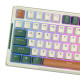 Royal Kludge RKH81 RGB vezeték nélküli mechanikus billentyűzet, Sky cyan kapcsoló (zöld)