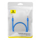 Baseus Ethernet RJ45 kerek kábel, Cat.6, 0,5m (kék) Baseus Ethernet RJ45 kerek kábel, Cat.6, 0,5m (kék)