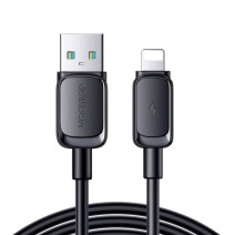 Joyroom S-AL012A14 USB–Lightning kábel, 2,4 A, 1,2 m, fekete Joyroom S-AL012A14 USB–Lightning kábel, 2,4 A, 1,2 m, fekete