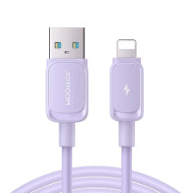 Joyroom S-AL012A14 USB–Lightning kábel, 2,4 A, 1,2 m, lila Joyroom S-AL012A14 USB–Lightning kábel, 2,4 A, 1,2 m, lila