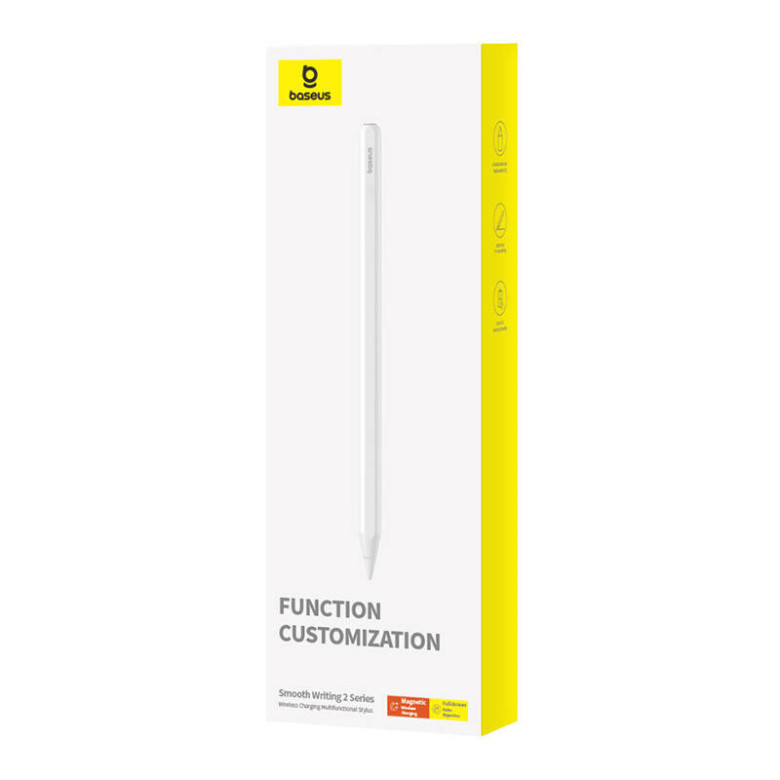 Baseus Smooth Writing Series vezeték nélküli stylus, aktív, multifunkciós, USB-C (fehér) Baseus Smooth Writing Series vezeték nélküli stylus, aktív, multifunkciós, USB-C (fehér)