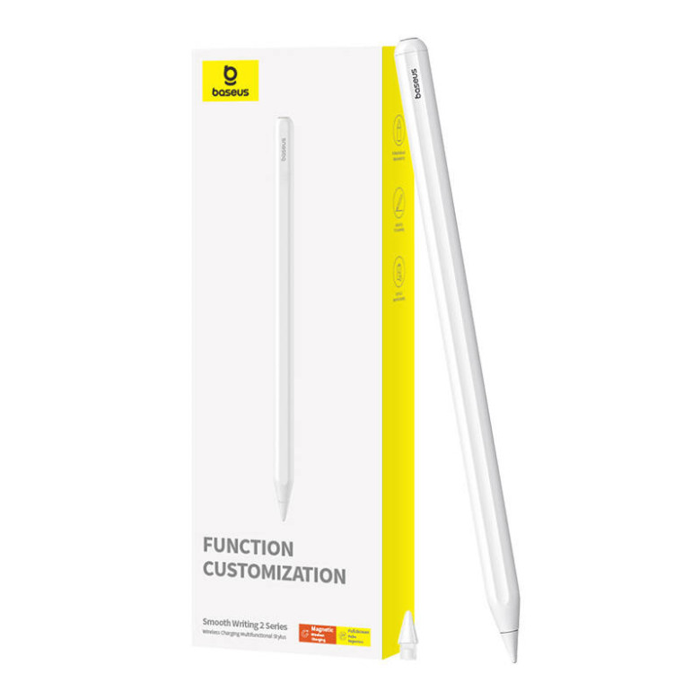 Baseus Smooth Writing Series vezeték nélküli stylus, aktív, multifunkciós, USB-C (fehér) Baseus Smooth Writing Series vezeték nélküli stylus, aktív, multifunkciós, USB-C (fehér)