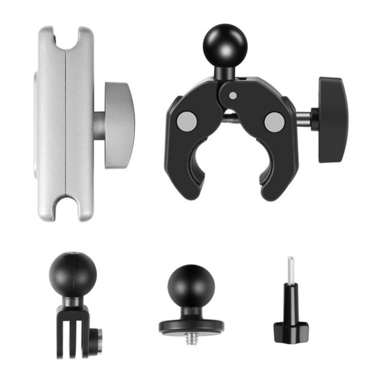 PULUZ motoros tartó sportkamerákhoz (DJI, GoPro, Insta360) (fekete)