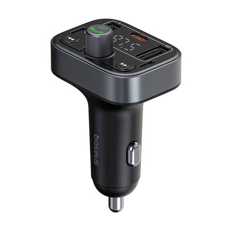Baseus S-09 Pro FM transzmitter, Bluetooth (fekete)