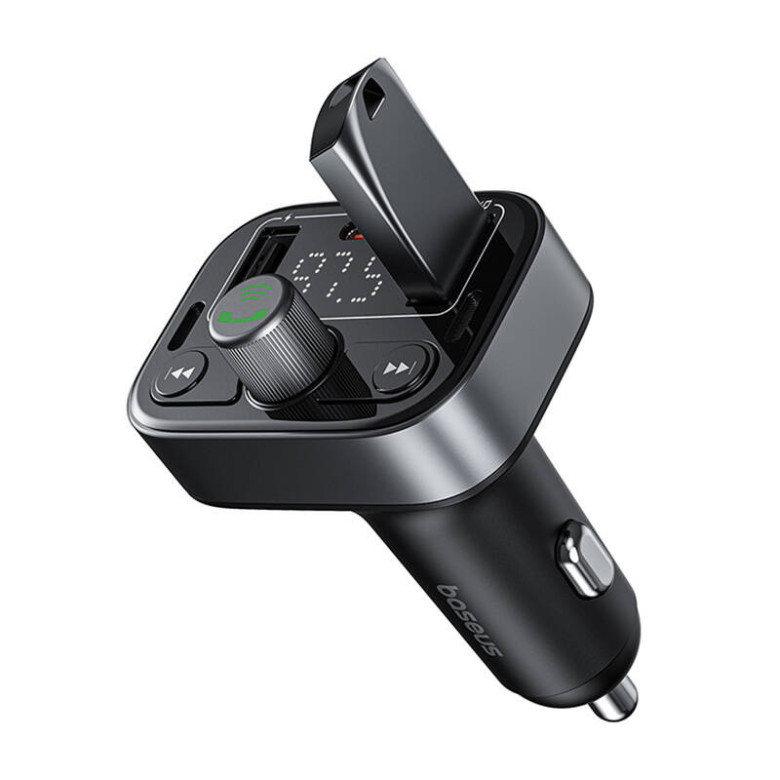 Baseus S-09 Pro FM transzmitter, Bluetooth (fekete)