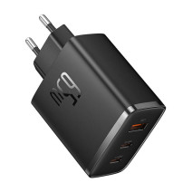 Baseus OS-Cube Pro töltő 2xUSB-C + USB, 65W (fekete) Baseus OS-Cube Pro töltő 2xUSB-C + USB, 65W (fekete)