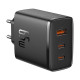 Baseus OS-Cube Pro töltő 2xUSB-C + USB, 65W (fekete) Baseus OS-Cube Pro töltő 2xUSB-C + USB, 65W (fekete)