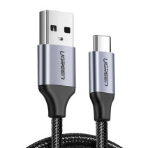 USB-USB-C QC3.0 UGREEN kábel 0,5 m alumínium csatlakozóval (fekete) USB-USB-C QC3.0 UGREEN kábel 0,5 m alumínium csatlakozóval (fekete)