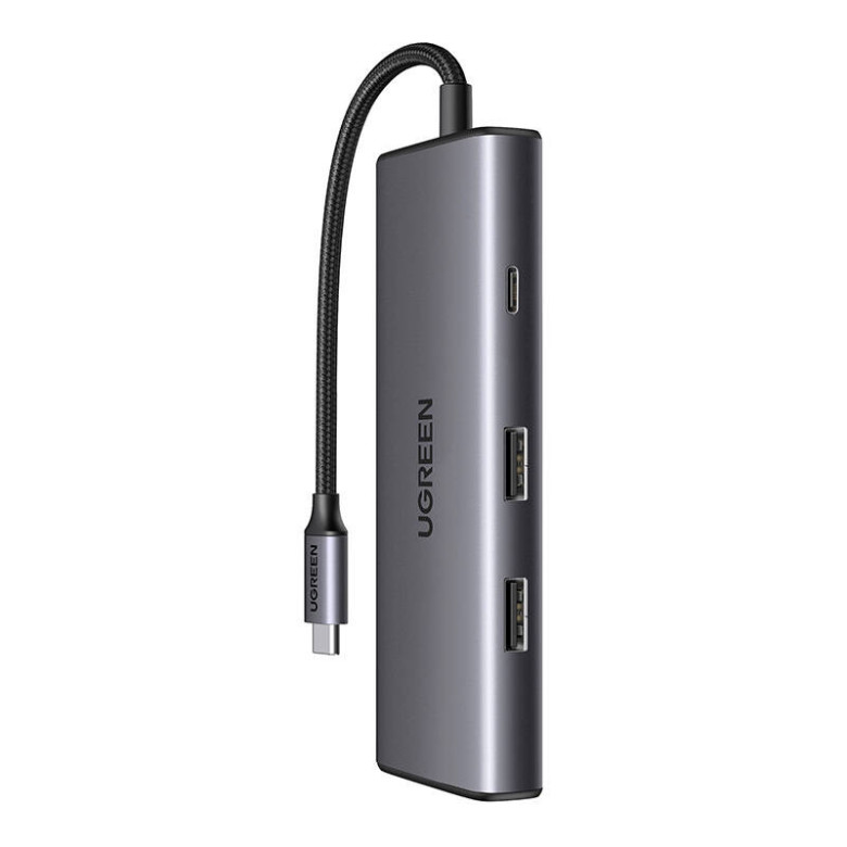 UGREEN Revodok Pro CM498 7 az 1-ben adapter USB-C - 2x USB-A 3.2, USB-C 3.2, SD/TF, PD UGREEN Revodok Pro CM498 7 az 1-ben adapter USB-C - 2x USB-A 3.2, USB-C 3.2, SD/TF, PD