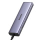 UGREEN 6 az 1-ben multifunkciós adapter USB-C - 3x USB A 3.0, HDMI, RJ45, PD