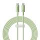 Baseus Habitat Series gyorstöltő kábel USB-C - USB-C, 100W, 2m (zöld)