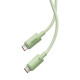 Baseus Habitat Series gyorstöltő kábel USB-C - USB-C, 100W, 2m (zöld)
