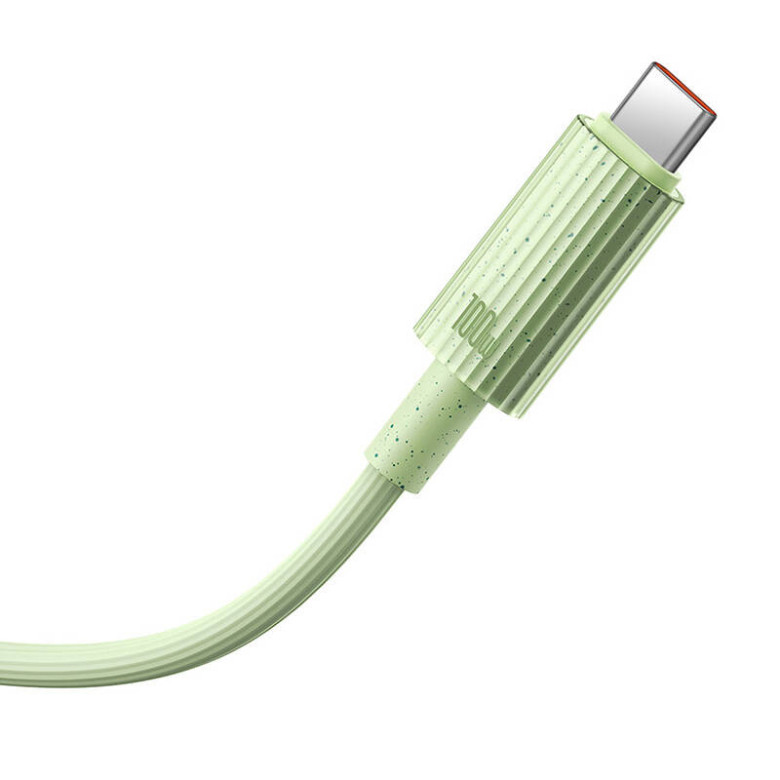 Baseus Habitat Series gyorstöltő kábel USB-C - USB-C, 100W, 2m (zöld) Baseus Habitat Series gyorstöltő kábel USB-C - USB-C, 100W, 2m (zöld)