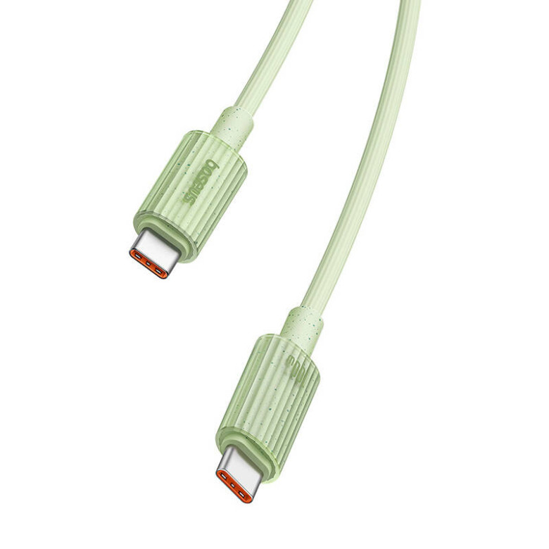 Baseus Habitat Series gyorstöltő kábel USB-C - USB-C, 100W, 2m (zöld) Baseus Habitat Series gyorstöltő kábel USB-C - USB-C, 100W, 2m (zöld)