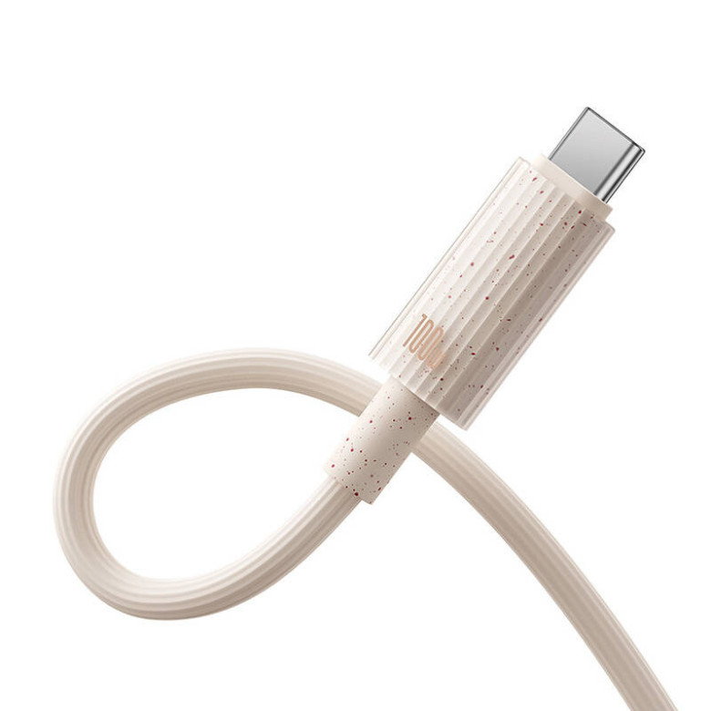 Baseus Habitat Series USB-USB-C gyorstöltő kábel, 2m, 100W (rózsaszín) Baseus Habitat Series USB-USB-C gyorstöltő kábel, 2m, 100W (rózsaszín)