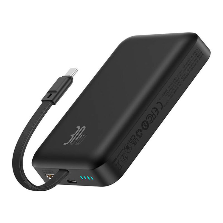 Baseus MagSafe Magnetic Mini Powerbank 10000mAh, USB-C, 30W (fekete) Baseus MagSafe Magnetic Mini Powerbank 10000mAh, USB-C, 30W (fekete)