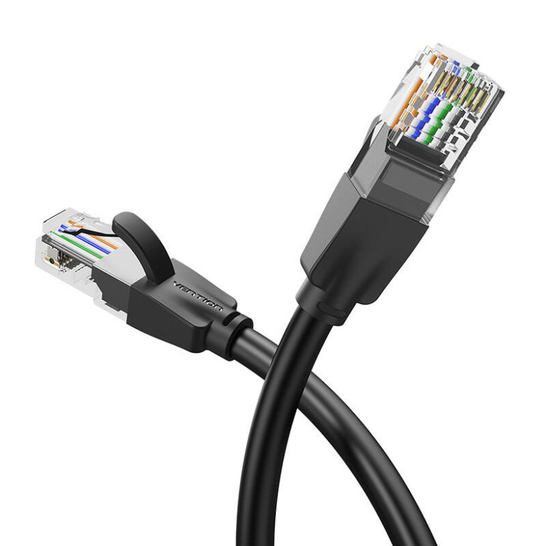 UTP CAT6 hálózati kábel Vention IBEBK RJ45 Ethernet 1000Mbps 8m fekete UTP CAT6 hálózati kábel Vention IBEBK RJ45 Ethernet 1000Mbps 8m fekete