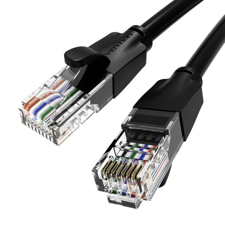 UTP CAT6 hálózati kábel Vention IBEBK RJ45 Ethernet 1000Mbps 8m fekete UTP CAT6 hálózati kábel Vention IBEBK RJ45 Ethernet 1000Mbps 8m fekete