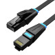 Lapos hálózati kábel UTP CAT6 Vention IBJBF RJ45 Ethernet 1000Mbps 1m fekete