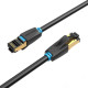 Network Cable CAT8 SFTP Vention IKABH RJ45 Ethernet 40Gbps 2m Black Network Cable CAT8 SFTP Vention IKABH RJ45 Ethernet 40Gbps 2m Black