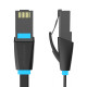 Lapos hálózati kábel UTP CAT6 Vention IBJBU RJ45 Ethernet 1000Mbps 35m fekete Lapos hálózati kábel UTP CAT6 Vention IBJBU RJ45 Ethernet 1000Mbps 35m fekete