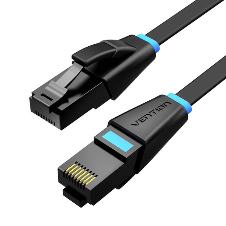 Lapos hálózati kábel UTP CAT6 Vention IBJBU RJ45 Ethernet 1000Mbps 35m fekete Lapos hálózati kábel UTP CAT6 Vention IBJBU RJ45 Ethernet 1000Mbps 35m fekete