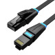 Lapos hálózati kábel UTP CAT6 Vention IBJBU RJ45 Ethernet 1000Mbps 35m fekete Lapos hálózati kábel UTP CAT6 Vention IBJBU RJ45 Ethernet 1000Mbps 35m fekete