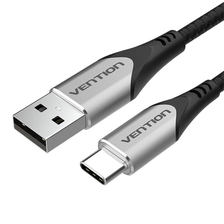USB 2.0 A to USB-C cable Vention CODHD 3A 0,5m gray USB 2.0 A to USB-C cable Vention CODHD 3A 0,5m gray