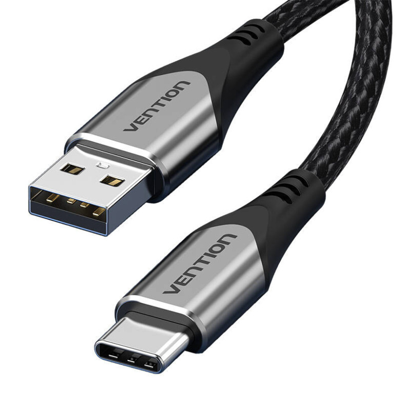 USB 2.0 A to USB-C cable Vention CODHD 3A 0,5m gray USB 2.0 A to USB-C cable Vention CODHD 3A 0,5m gray