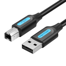 USB 2.0 A-B kábel Vention COQBJ 2A 5m fekete PVC USB 2.0 A-B kábel Vention COQBJ 2A 5m fekete PVC