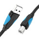 USB 3.0 A-Micro-B nyomtatókábel Vention VAS-A16-B500 5m Fekete