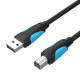 USB 3.0 A-Micro-B nyomtatókábel Vention VAS-A16-B500 5m Fekete