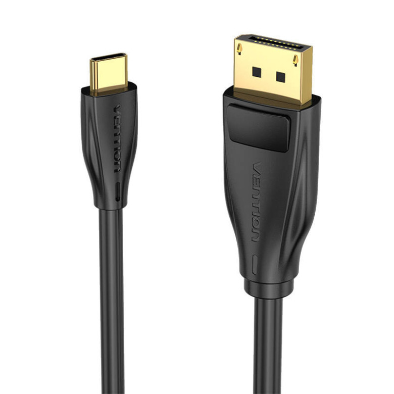USB-C - DisplayPort 1.4 kábel Vention CGYBG, 1,5m, 8K 60Hz/4K 120Hz (fekete) USB-C - DisplayPort 1.4 kábel Vention CGYBG, 1,5m, 8K 60Hz/4K 120Hz (fekete)