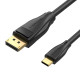 USB-C - DisplayPort 1.4 kábel Vention CGYBG, 1,5m, 8K 60Hz/4K 120Hz (fekete)