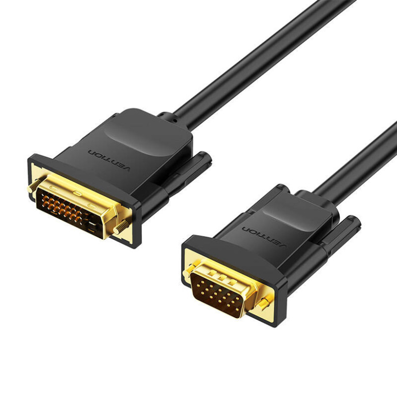 DVI (24+1) VGA kábel Vention EABBG 1,5m, 1080P 60Hz (fekete) DVI (24+1) VGA kábel Vention EABBG 1,5m, 1080P 60Hz (fekete)