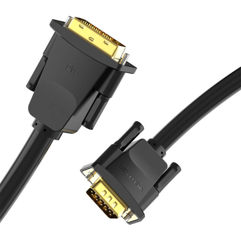 DVI (24+1) VGA kábel Vention EABBG 1,5m, 1080P 60Hz (fekete) DVI (24+1) VGA kábel Vention EABBG 1,5m, 1080P 60Hz (fekete)