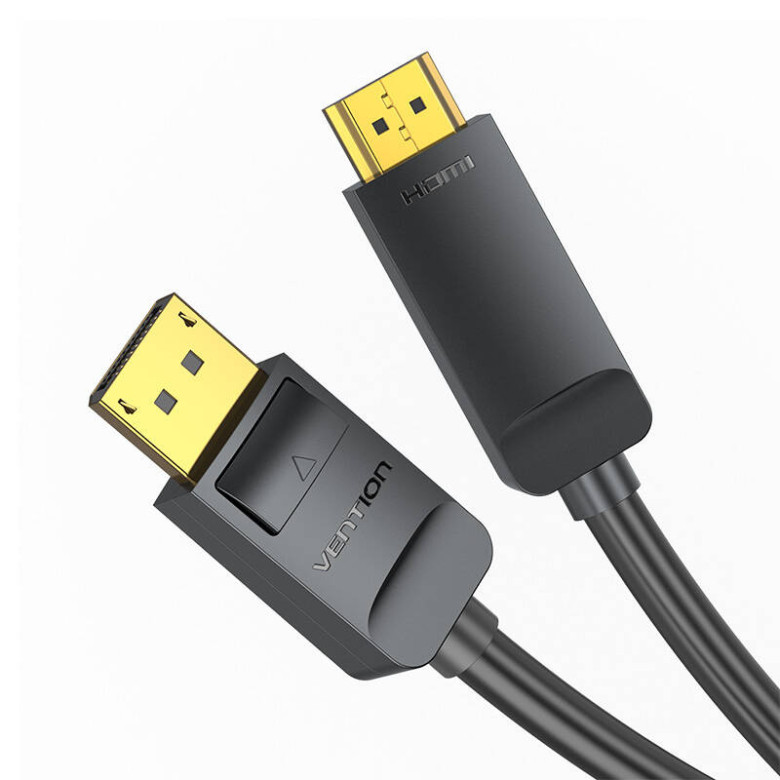 DisplayPort 1.2 HDMI 1.4 kábel Vention HAGBI 3m, 4K 30Hz (fekete) DisplayPort 1.2 HDMI 1.4 kábel Vention HAGBI 3m, 4K 30Hz (fekete)