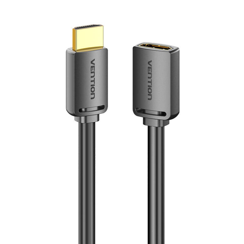HDMI 2.0 Male to HDMI 2.0 Female Extension Cable Vention AHCBD 0,5m, 4K 60Hz, (Black) HDMI 2.0 Male to HDMI 2.0 Female Extension Cable Vention AHCBD 0,5m, 4K 60Hz, (Black)
